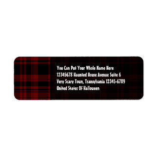 Punky Plaid Blood Red Label