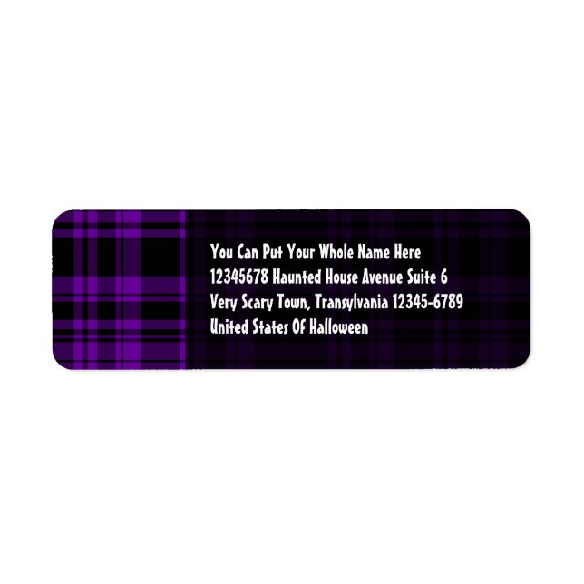 Punky Plaid Purple Label (Front)