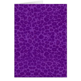 Punky Purple Leopard Print Cards