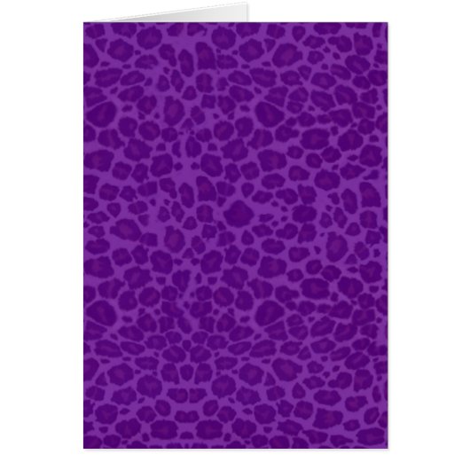 Punky Purple Leopard Print Cards (Front)