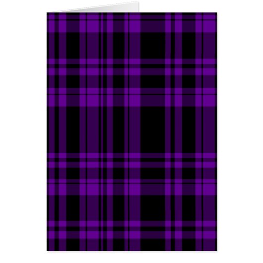 Punky Purple Plaid Cards (Front)