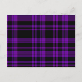 Punky Purple Plaid Postcard