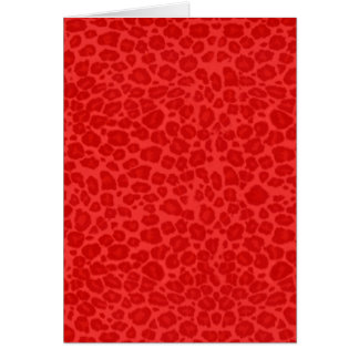Punky Red Leopard Print Cards
