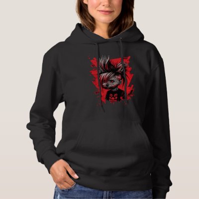 Punky Yorkshire Terrier Hoodie