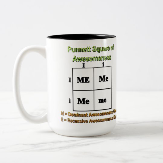 Punnett Square of Awesomeness Two-Tone Coffee Mug