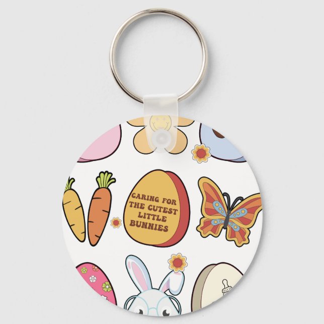 punni, retro, vintage keychain (Front)