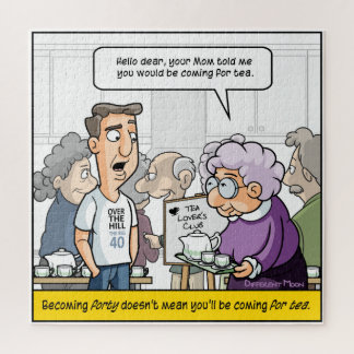 Punny 40th Birthday Jigsaw Puzzle