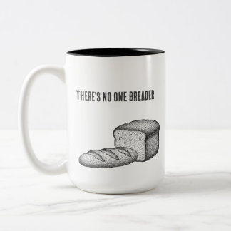 Punny Baker Bakery Bread Pun Gift Two-Tone Coffee Mug