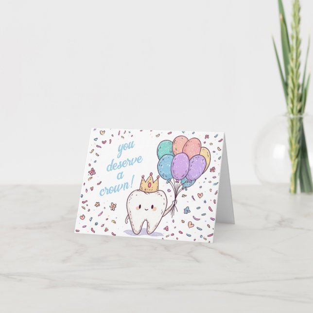 Punny Dentist Birthday Card (Front)