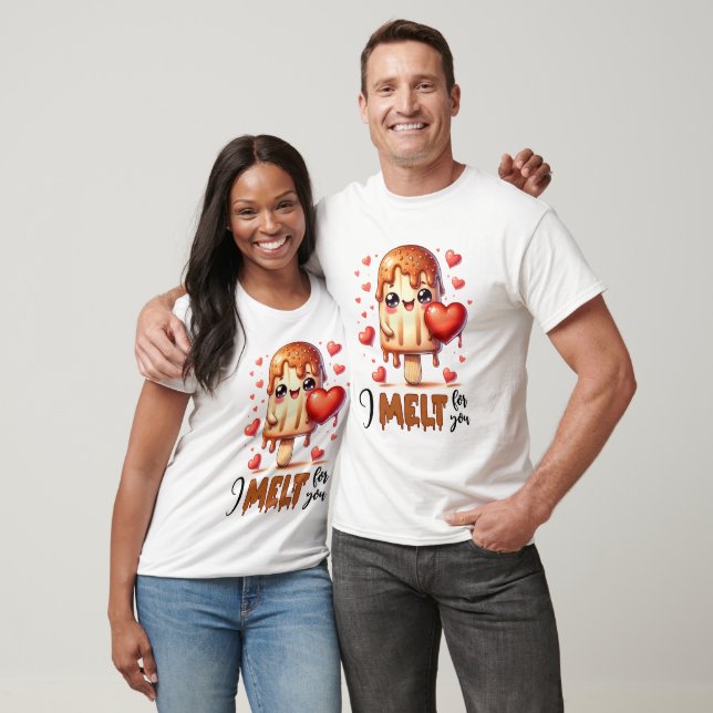 Punny I Melt For You Valentine T-Shirt (Unisex)