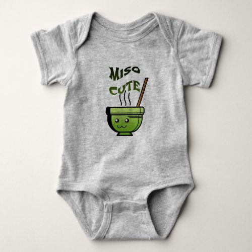 Punny Miso Cute Baby One Piece Baby Bodysuit