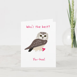 Punny Owl Valentine Card