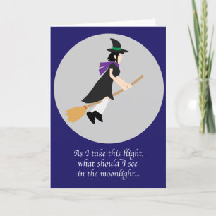 Punny Witch Halloween Card