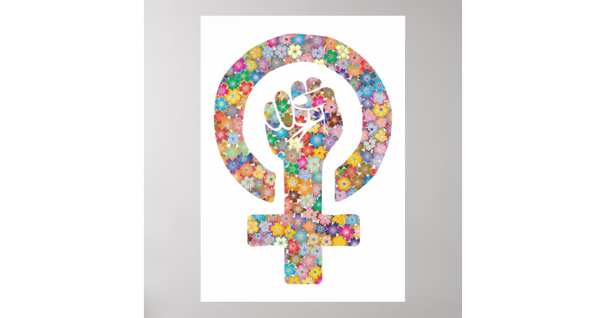 Puño lucha feminista poster | Zazzle
