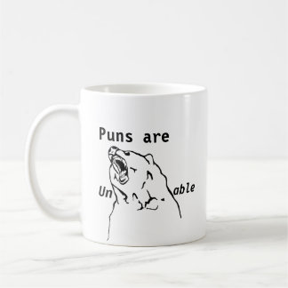 Puns are unBEARable Coffee Mug