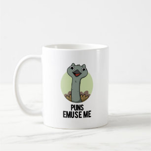 Puns Emuse Me Funny Emu Pun Coffee Mug