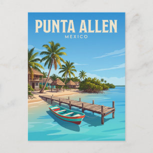 Punta Allen Mexico Postcard