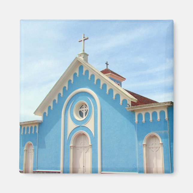 punta blue church magnet (Front)