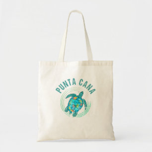 Punta Cana 2022 Beach Design  Sea Turtle Illustrat Tote Bag