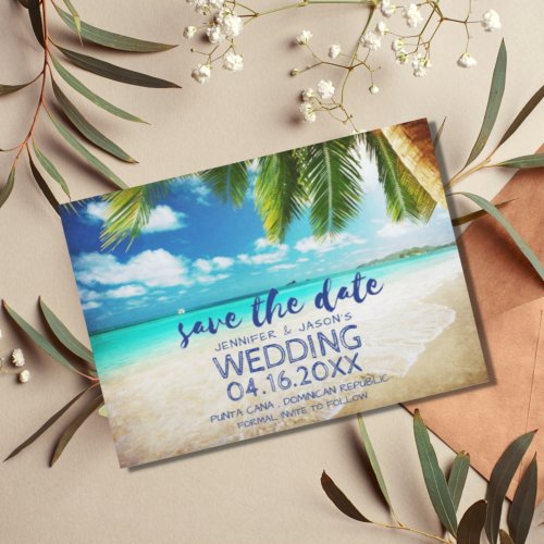 Punta Cana Beach Destination Wedding  Save The Date