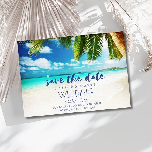 Punta Cana Beach Destination Wedding  Save The Date