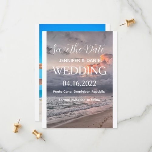 Punta Cana Beach Destination Wedding Save The Date