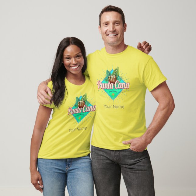 Punta Cana Caribbean Dominican Republic Retro T-Shirt (Unisex)
