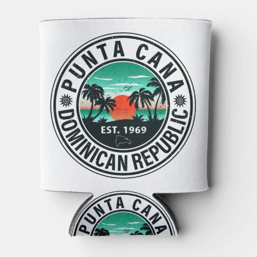 Punta Cana Dominican _ Family Vacation Vintage 60s Can Cooler