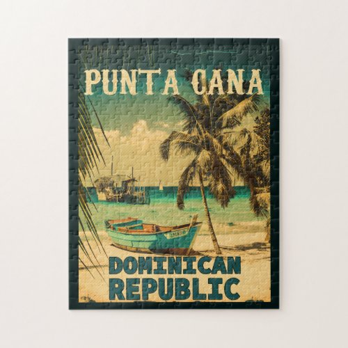 Punta Cana Dominican _ Family Vacation Vintage 60s Jigsaw Puzzle