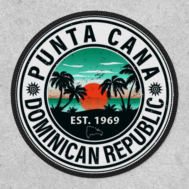 Punta Cana Dominican - Family Vacation Vintage 60s Patch (Front)
