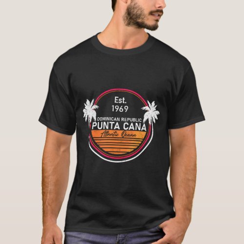 Punta Cana Dominican _ Family Vacation Vintage 60s T_Shirt