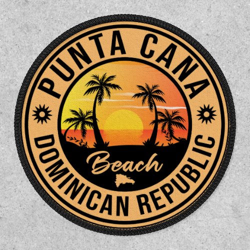 Punta Cana Dominican Palm Tree Beach Vintage Patch
