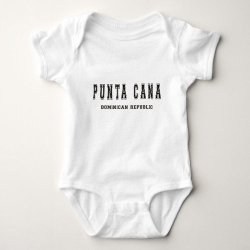 Punta Cana Dominican Republic Baby Bodysuit