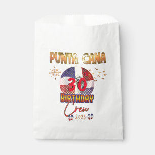 Punta Cana Dominican Republic Birthday Favor Bag