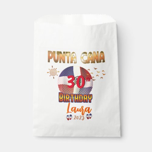 Punta Cana Dominican Republic Birthday Trip  Favor Bag