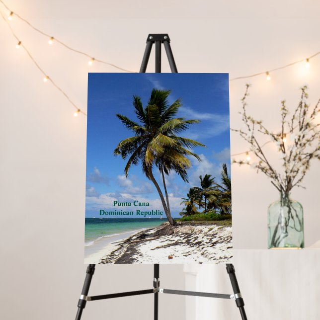 Punta Cana, Dominican Republic, coconut palm tree Foam Board (In Situ (Stand))
