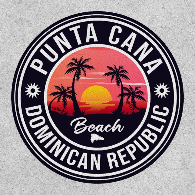 Punta Cana Dominican Republic Family Souvenir 80s Patch (Front)