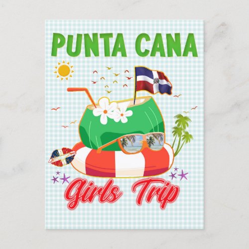 Punta Cana Dominican Republic Girls Trip  Postcard