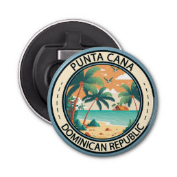 Punta Cana Dominican Republic Hut Badge Bottle Opener