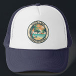 Punta Cana Dominican Republic Hut Badge Trucker Hat<br><div class="desc">Punta Cana vector art design. The Bávaro area and Punta Cana combine to form what's known as La Costa del Coco, or the Coconut Coast, an area of lavish, all-inclusive resorts.</div>