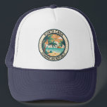 Punta Cana Dominican Republic Hut Badge Trucker Hat<br><div class="desc">Punta Cana vector art design. The Bávaro area and Punta Cana combine to form what's known as La Costa del Coco,  or the Coconut Coast,  an area of lavish,  all-inclusive resorts.</div>