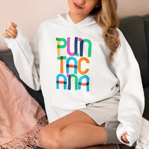 Punta Cana Dominican Republic Pop Art Letters Hoodie