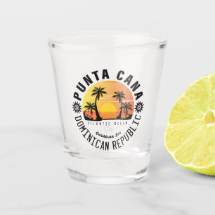Punta Cana Dominican Republic - Retro Souvenir 60s Shot Glass