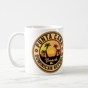 Punta Cana Dominican Republic - Retro Souvenir 80s Coffee Mug