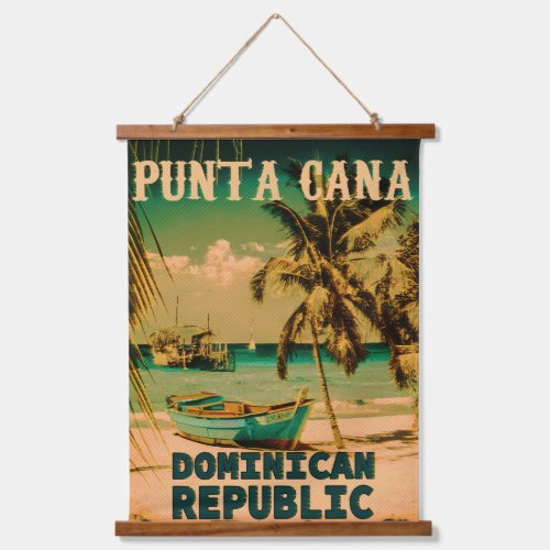 Punta Cana Dominican Republic _ Retro Souvenir 80s Hanging Tapestry