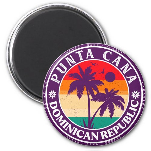 Punta Cana Dominican Republic _ Retro Souvenir 80s Magnet