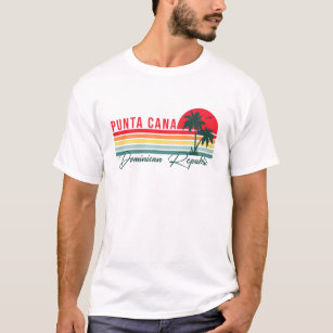 Punta Cana Souvenir T Shirt Dominican Republic Palm Sun-PL – Polozatee