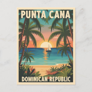 Punta Cana Dominican Republic Tropical Sunset  Postcard