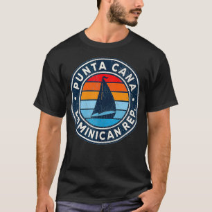 Punta Cana Dominican Republic Vintage Sailboat Ret T-Shirt