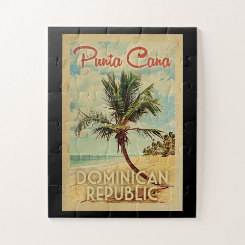 Punta Cana Dominican Republic Vintage Travel Jigsaw Puzzle
